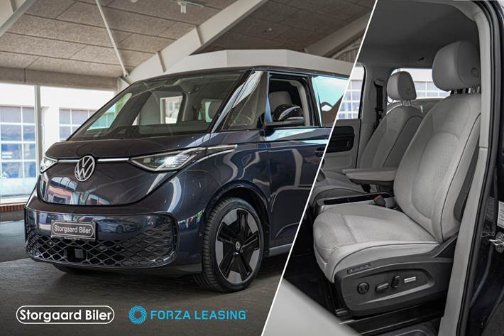 Blå VW ID.Buzz fra 2023