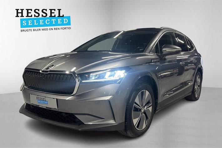 Grå Skoda Enyaq fra 2023