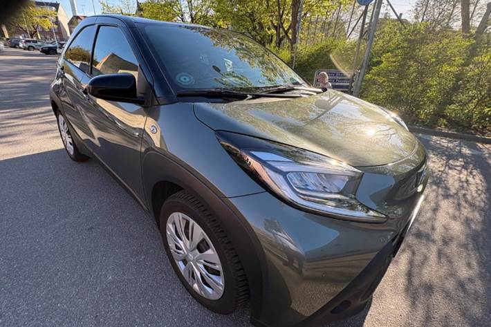 Grøn Toyota Aygo X fra 2023