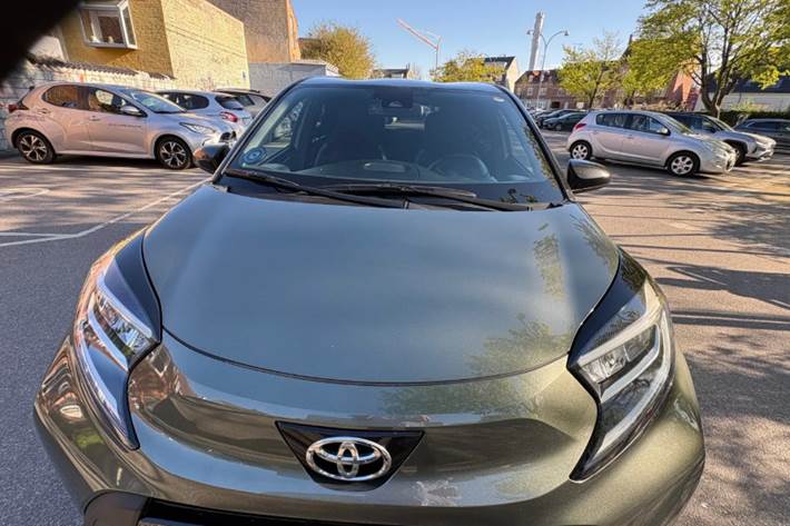 Grøn Toyota Aygo X fra 2023