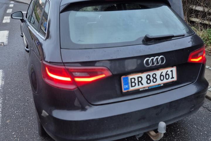 Sort Audi A3 Sportback fra 2013