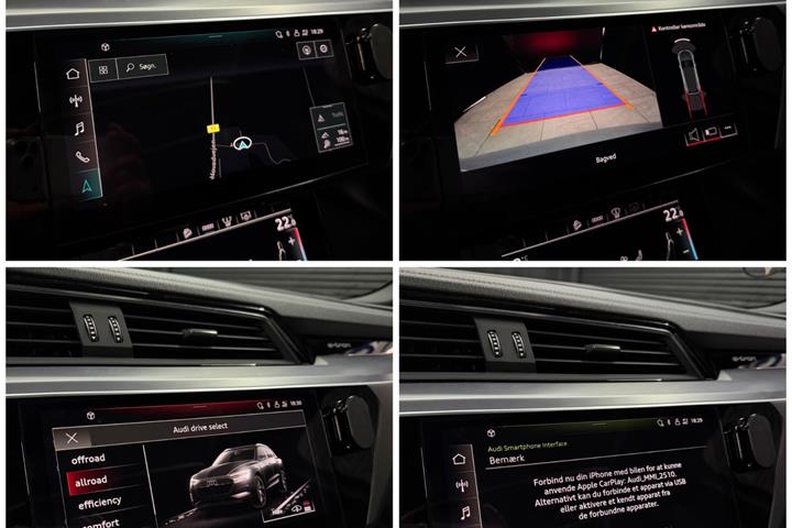 Sølv Audi e-tron fra 2021