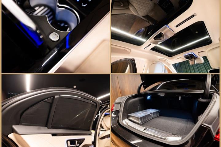Sort Mercedes S580 e fra 2022