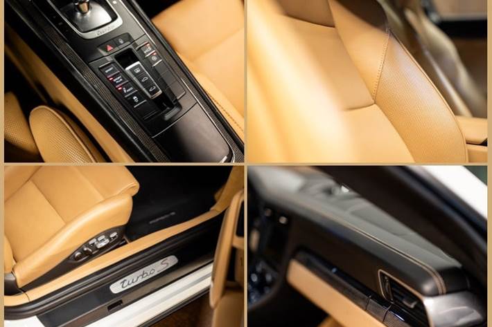 Hvid Porsche 911 Turbo S fra 2016