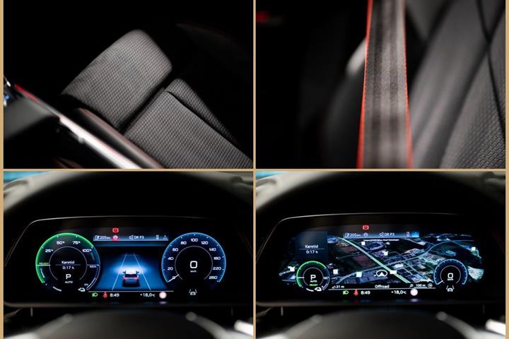 Grå Audi Q8 e-tron fra 2024