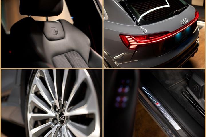 Grå Audi Q8 e-tron fra 2024
