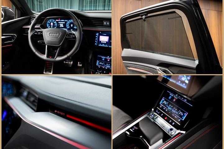 Grå Audi Q8 e-tron fra 2024