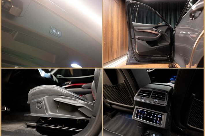 Grå Audi Q8 e-tron fra 2024