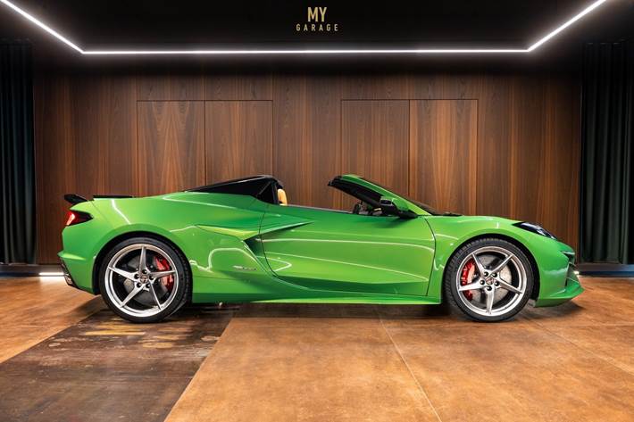 Grøn Chevrolet Corvette fra 2025