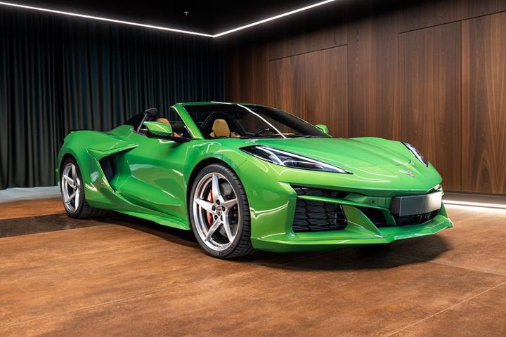 Grøn Chevrolet Corvette fra 2025