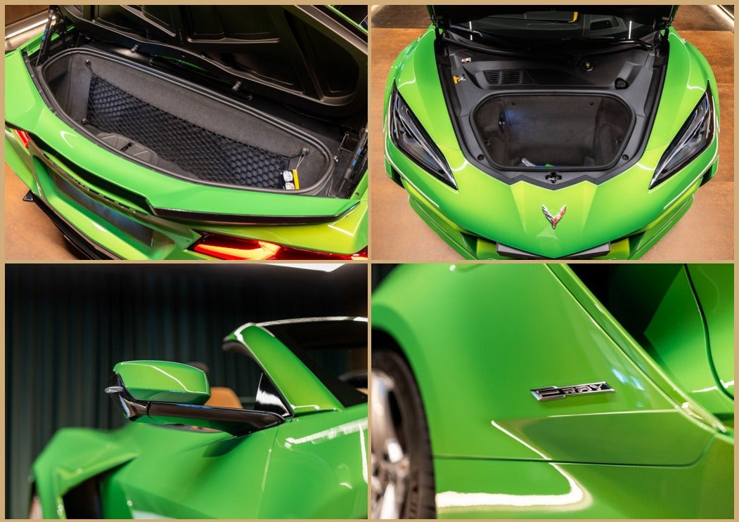 Grøn Chevrolet Corvette fra 2025