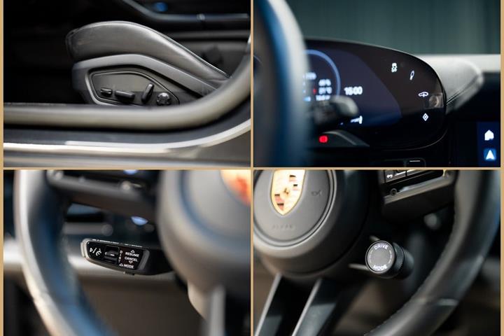 Grå Porsche Taycan fra 2022