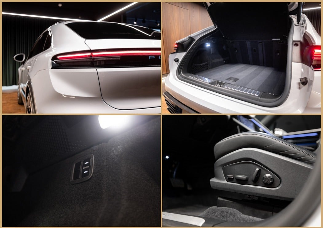 Sort Porsche Macan 4 fra 2024