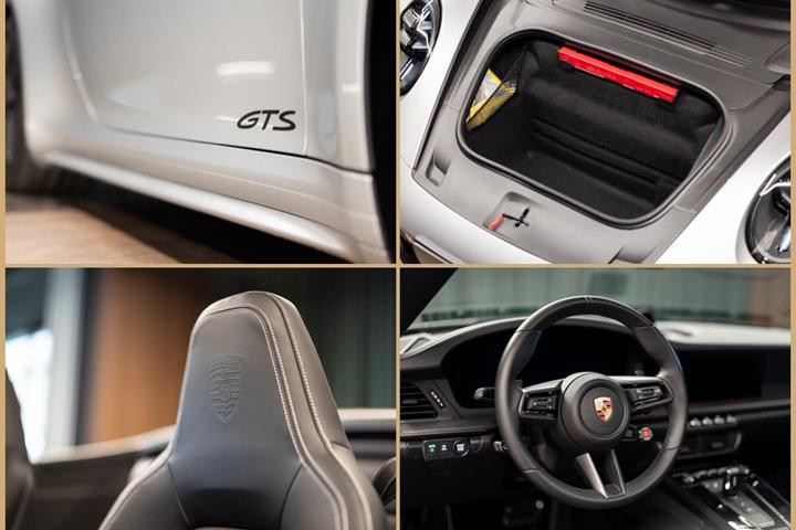 Grå Porsche 911 Carrera GTS fra 2025