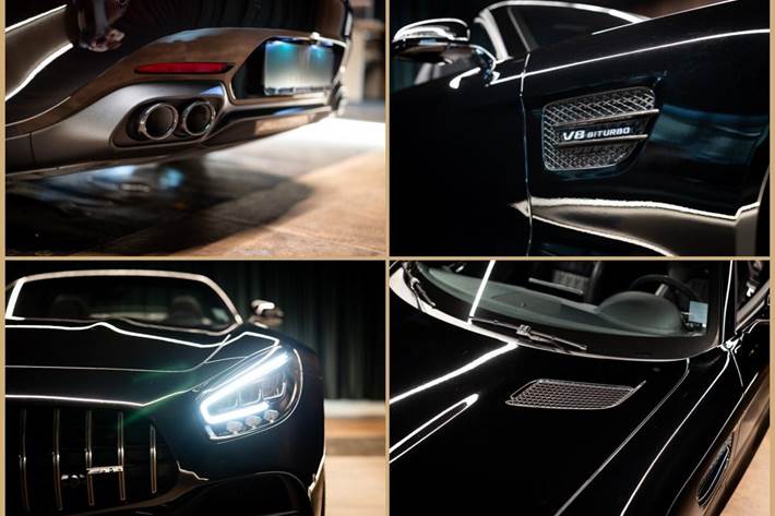 Sort Mercedes AMG GT fra 2021
