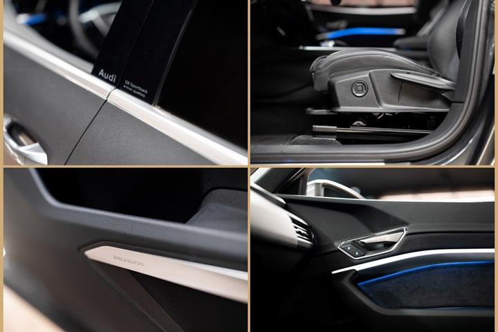 Grå Audi Q8 e-tron fra 2024
