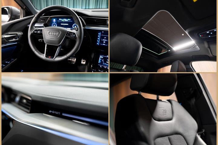 Grå Audi Q8 e-tron fra 2024