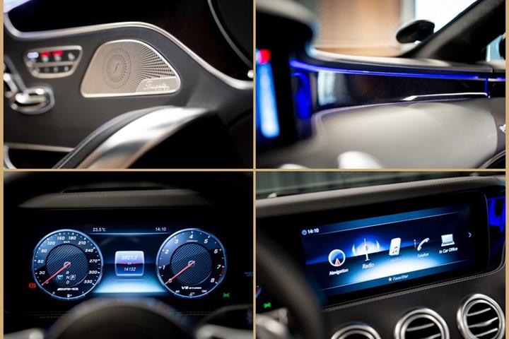 Sort Mercedes S63 fra 2019