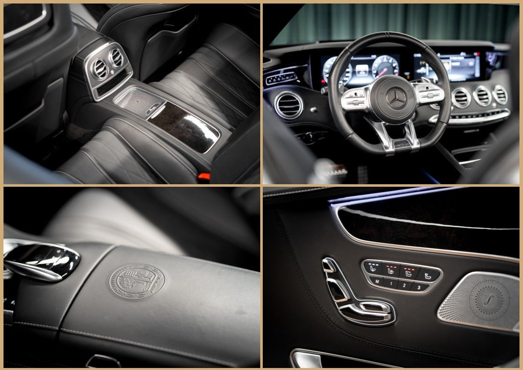Sort Mercedes S63 fra 2019