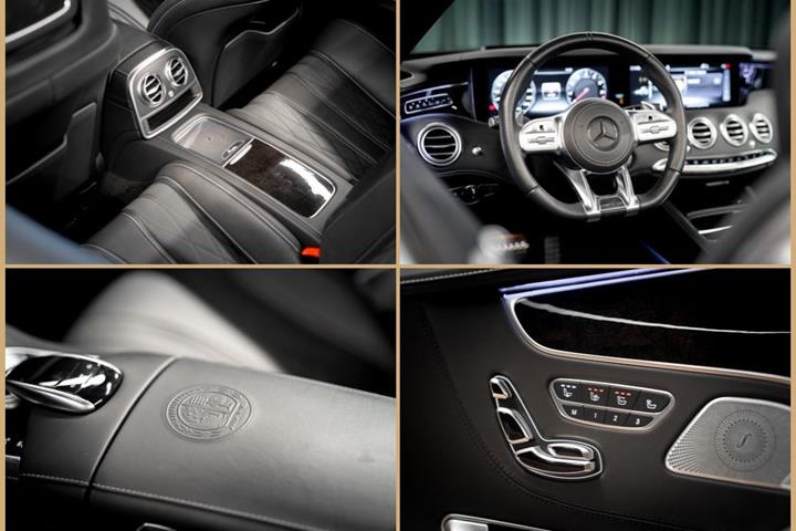 Sort Mercedes S63 fra 2019