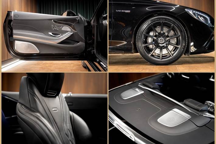 Sort Mercedes S63 fra 2019
