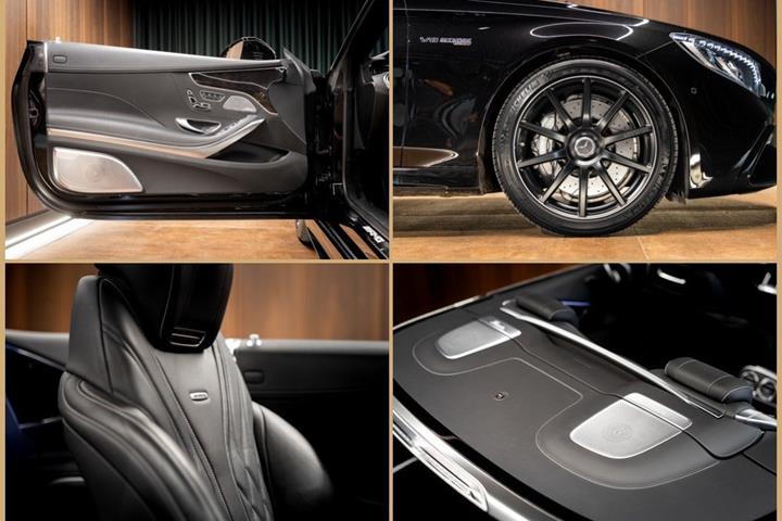Sort Mercedes S63 fra 2019