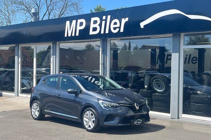 Blå Renault Clio V fra 2022