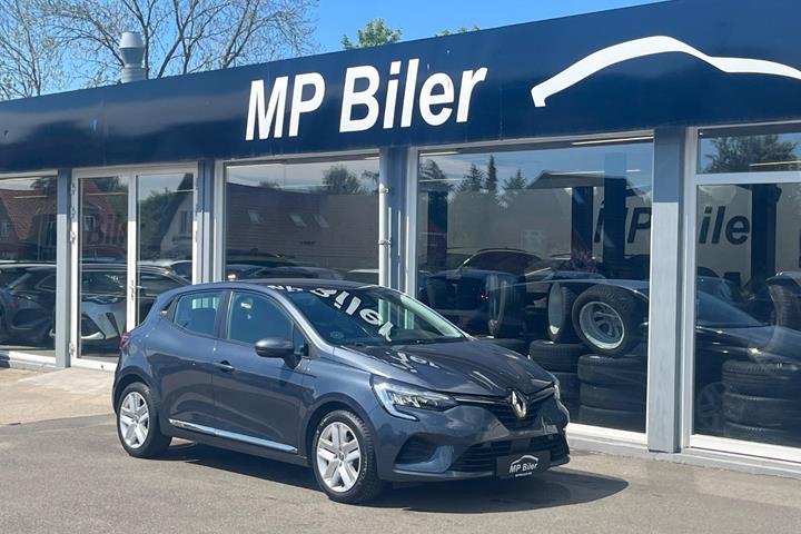 Blå Renault Clio V fra 2022