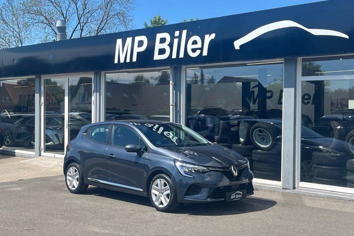 Blå Renault Clio V fra 2022