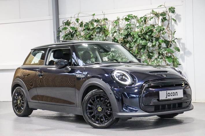 Blå Mini Cooper SE fra 2022
