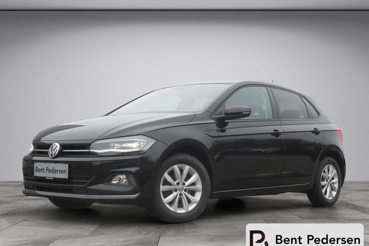 Sort VW Polo fra 2019 set udefra