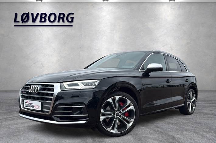 Sort Audi SQ5 fra 2019 set udefra