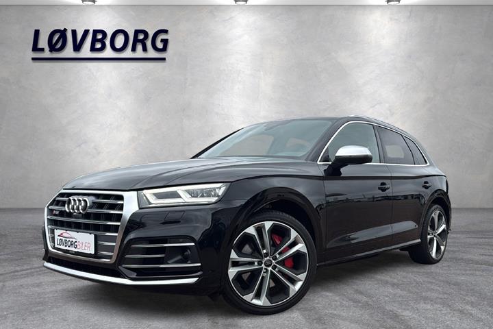 Sort Audi SQ5 fra 2019 set udefra