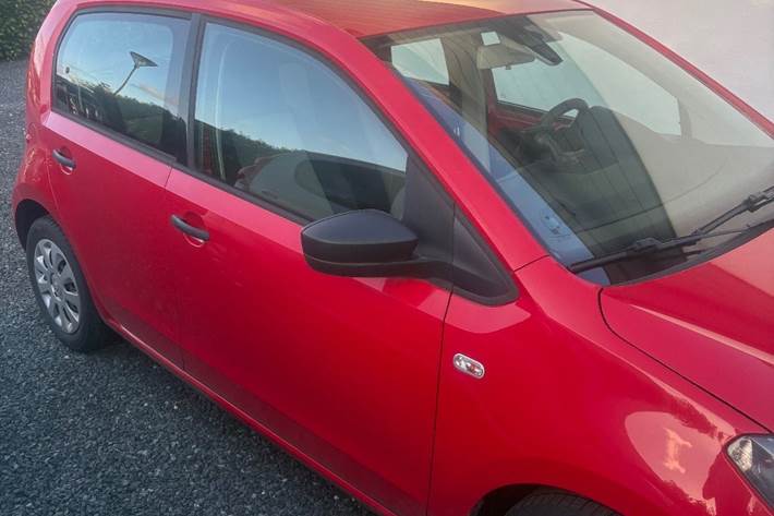 Rød Skoda Citigo fra 2015