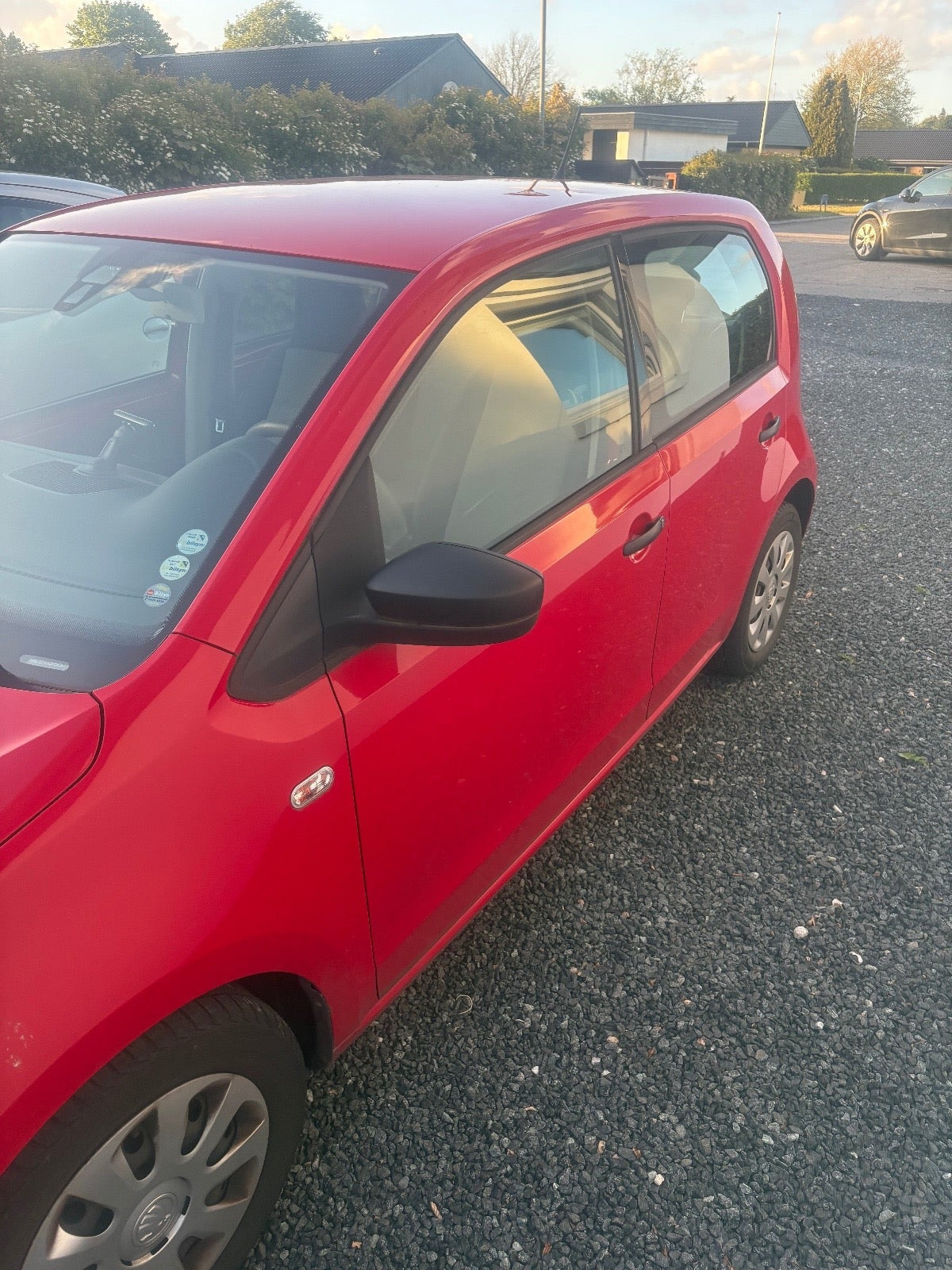 Rød Skoda Citigo fra 2015