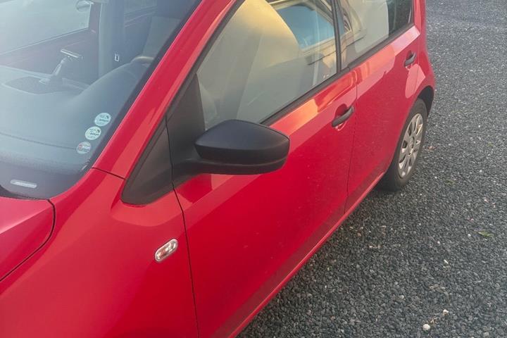 Rød Skoda Citigo fra 2015