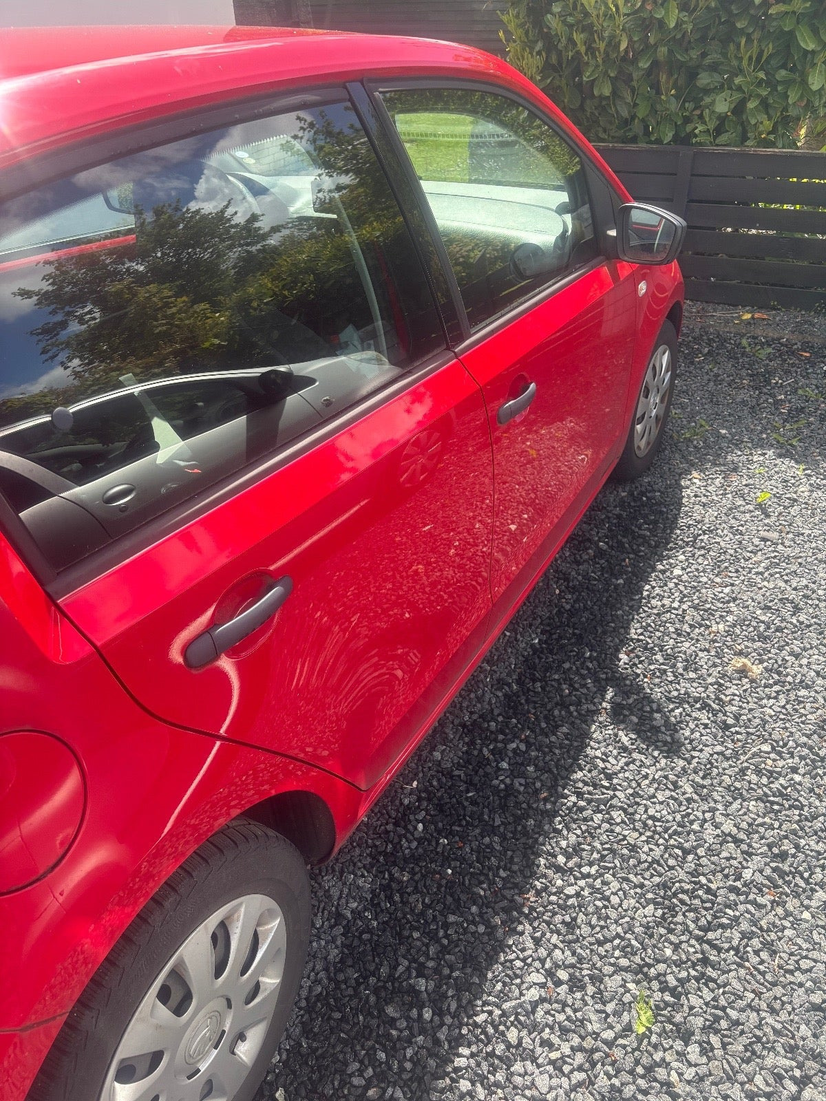 Rød Skoda Citigo fra 2015
