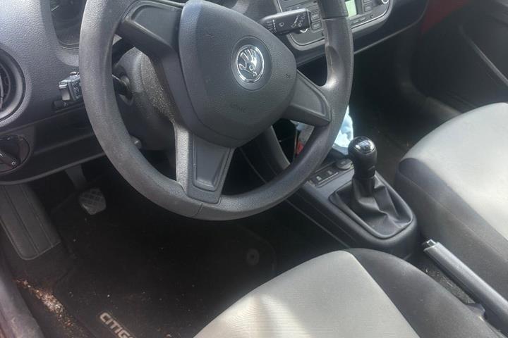 Rød Skoda Citigo fra 2015