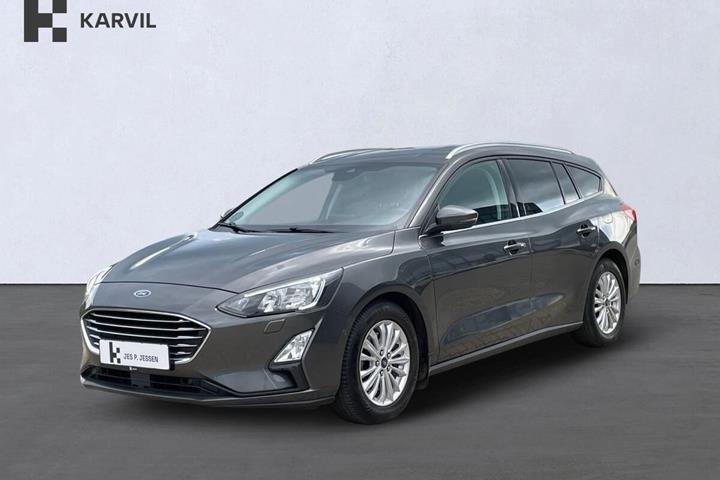 Grå Ford Focus fra 2020 set udefra