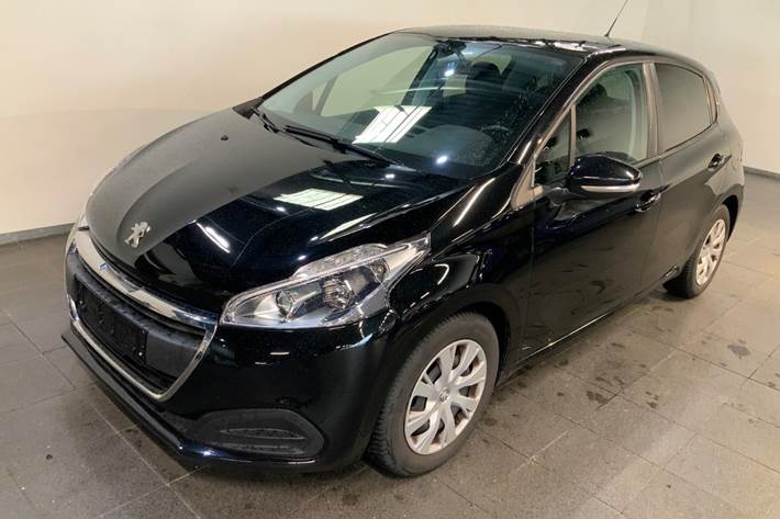 Sort Peugeot 208 fra 2016 set udefra
