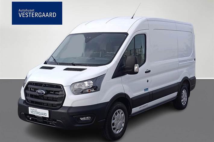Hvid Ford Transit 350 L2 Van fra 2023 set udefra