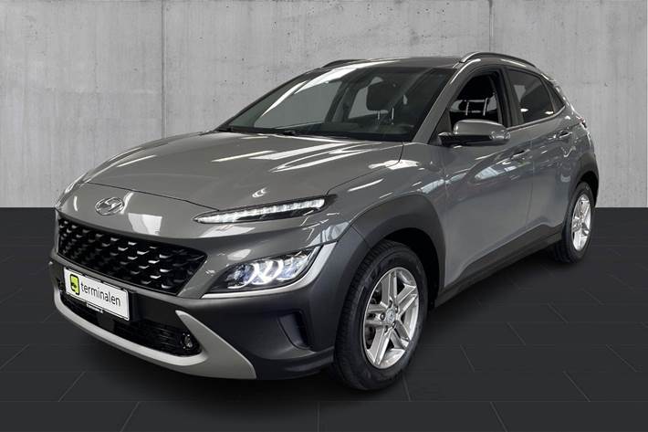 Grå Hyundai Kona fra 2021