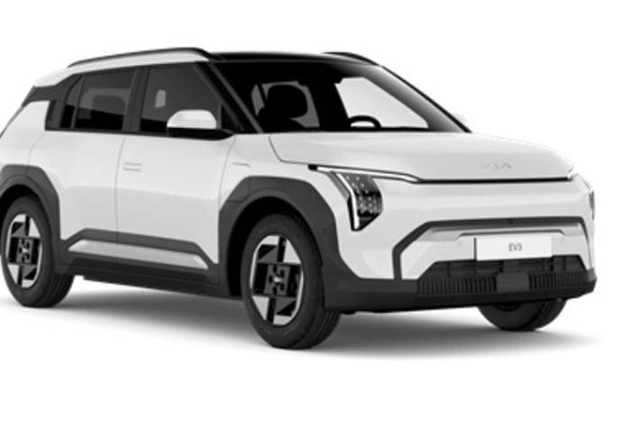 Grå Kia EV3 fra 2026