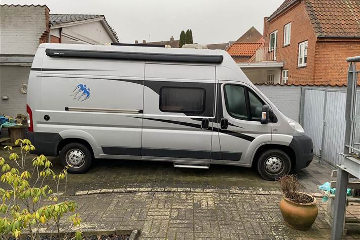 Sølv Fiat Ducato fra 2014