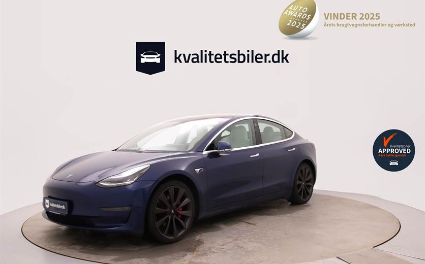 Tesla Model 3 EL Performance AWD 513HK Aut.