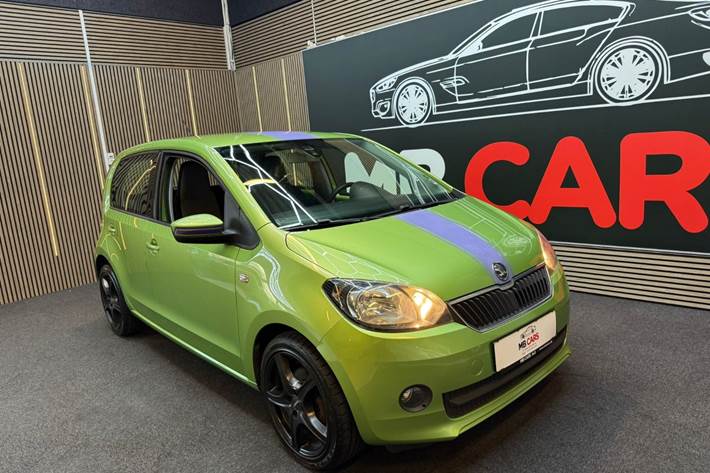 Grøn Skoda Citigo fra 2014