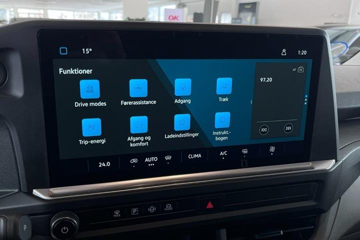 Hvid VW e-Transporter fra 2025