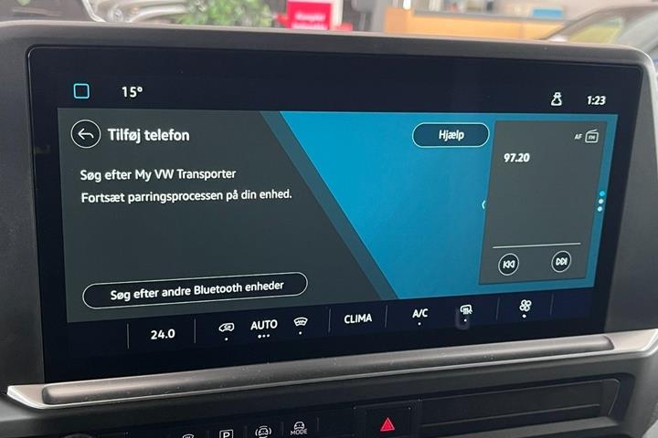Hvid VW e-Transporter fra 2025