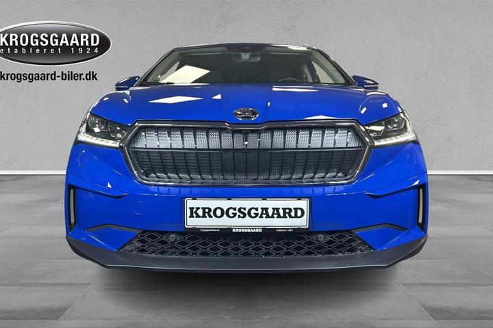 Blå Skoda Enyaq fra 2023