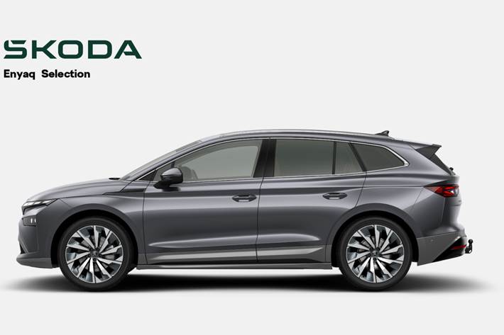 Grå Skoda Enyaq fra 2026